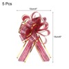 Unique Bargains Wedding Baskets Presents Large Pull Bow Bright Gift Wrapping Ribbon 5 Pcs - 2 of 4