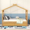 Twin Size Wooden House Bed with Two Drawers for Kids or Teens Bedroom - 2 of 4