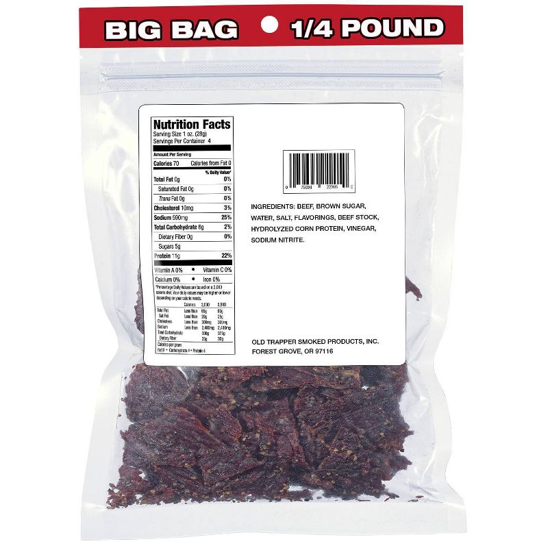 Old Trapper Peppered Beef Jerky - 4oz, 3 of 5