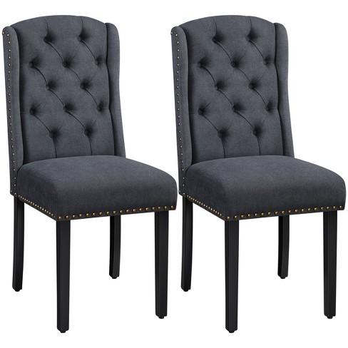 Yaheetech Button Tufted Dining Chairs Set Of 2 : Target