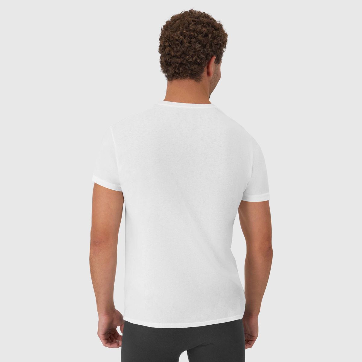 Hanes Men's Crewneck T-Shirt 6pk - White - thumbnail 4