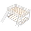 Kumasinova Full-Over-Full Bunk Bed with Convertible Slide & Ladder –  Wood Bed Frame, Full-Length Guardrails | Low-Profile, Easy Assembly - 4 of 4