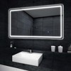 63"x16" LED Rectangle Floor Mirror with Stand, HD Full-length Mirror with Aluminum Alloy Frame and 3 Color Temperature, Silver - 2 of 4
