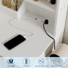 LED Vanity Desk with Mirror, Storage & Chair - 3 Lighting Modes, Adjustable Brightness - Makeup Dressing Table for Women Girls - 3 of 4