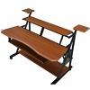 NicBex Home Office Desks Morden Desk with Storage Music Desk with Shelves, Keyboard Tray and Earphone Rack for Music Room - 3 of 4