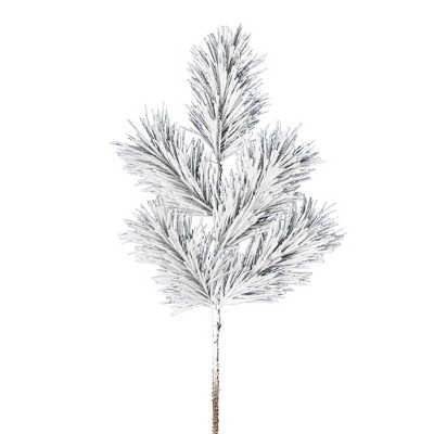 Vickerman 30" Frosted Beckett Pine Artificial Christmas Spray. Includes 3 sprays per pack.