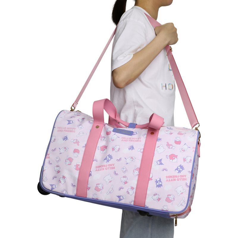 Hello Kitty Wheeled Duffle Bag With Two Luggage Tags, 4 of 7