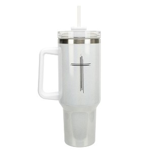 Elanze Designs Serenity Prayer Lord Courage Wisdom 40 oz. Stainless Steel, Large Water Bottle Coffee Mug, Spill & Leak Resistant, Thermal Travel - 1 of 1