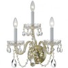 Crystorama Lighting Traditional Crystal 3 - Light Sconce in  Polished Brass - 3 of 4