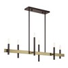 Livex Lighting Denmark 6 - Light Chandelier in  Bronze/Antique Brass - 2 of 4
