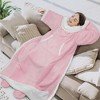 PAVILIA Wearable Blanket with Sleeves and Foot Pockets, Fleece Warm Snuggle Pocket Sleeved Throw for Women Men Adults - 3 of 4