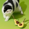 ZEZE Avocado Sisal Rope Ball Cat Toy-Yellow - 3 of 4