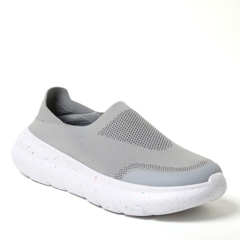 Dearfoams Men's Knox Collapsible Heel Slip-On Sneaker - Sleet Size 10