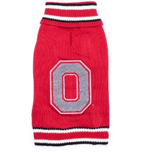 The License House Ohio State Buckeyes Dog Block O Pullover Turtleneck - 1 of 4