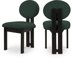 Meridian Furniture,Napa Boucle Fabric Dining Chair, Set of 2 - 1 of 4