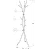Vynxaria Stand Alone Black Coat Rack: 8 Hooks, Branch like Shape, Sturdy Tripod Base, Perfect for Entrance Porches - 4 of 4