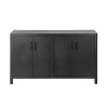 Okak 4-Door Entryway Cabinet with Natural Distressed Finish, Kitchen Pantry Cabinet, Storage Cabinet for Entryway, Living Room - 4 of 4