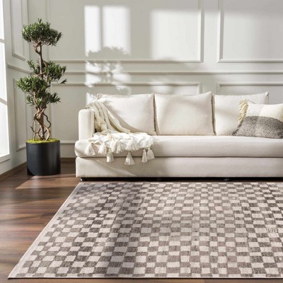 Hauteloom Benjy Irregular Checkboard Rug