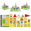 Picasso-TILES 150 PC School, Hospital, Police Station Theme Set, Magnetic Tiles, Building Blocks, STEM Toys for Kids 3+ - 4 of 4