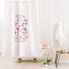 Deny Designs April Lane Art Fancy Bow Monogram Shower Curtain - 2 of 3