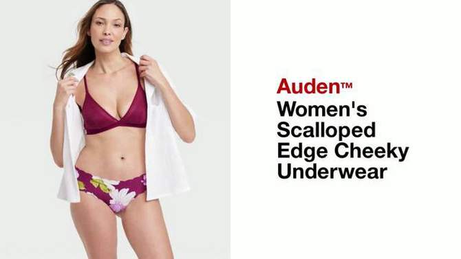 Women's Scalloped Edge Cheeky Underwear - Auden™, 2 of 6, play video
