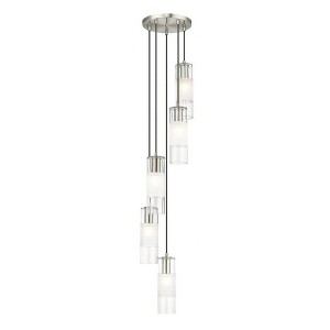 Alton 5-Light Modern Chandelier - Dimmable, Damp Rated, Chic Design for Foyer or Living Room - 1 of 4