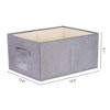 Unique Bargains Fabric Foldable Closet Storage Bins with Handles - 4 of 4