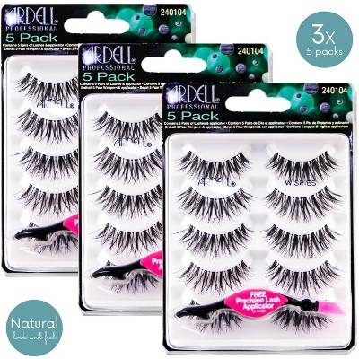 Ardell 5 Pack Eyelashes - Wispies #AD-68984 (Bundle of 3)(15 Pairs)