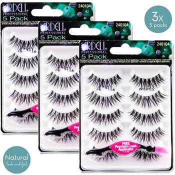 Ardell 5 Pack Eyelashes - Wispies #AD-68984 (Bundle of 3)(15 Pairs)