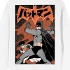 Batmanga Front And Back Cover Art Crew Neck Long Sleeve White Adult Sweatshirt - image 4 of 4