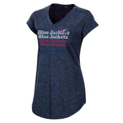 columbus blue jackets womens shirts