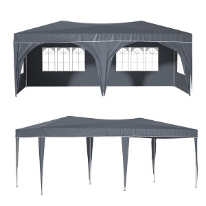 Gsluuk Pop Up Canopy Tent with 6 Sidewalls, Ez Pop Up Outdoor - 1 of 1
