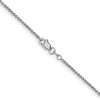 Black Bow Jewelry 1.4mm 14k White Gold Polished Round Cable Chain Necklace - 2 of 4