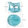 Angel Sar Baby Bath Seat, 360° Wrap-Around Shower Chair with Suction Cups, Non-Slip Bathtub Seat for Infants 6 Months & Up, Cyan - 3 of 4