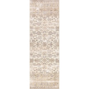 nuLOOM Sia Beige SplashGuard Waterproof Machine Washable Area Rug - 1 of 4