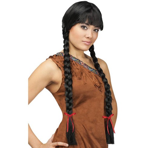 Forum Red Braided Pigtail Costume Wig 