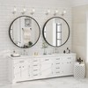 Apmir  Round High Quality Aluminum Alloy Framed French Cleat Mounted Wall Decor Bathroom Vanity Mirror - 2 of 4