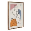 Kate and Laurel Sylvie Thinking of You Framed Canvas by Rachel Lee of My Dream Wall, 23x33, Gold - 2 of 4