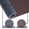 Petgrow Hallway Runner Rug Custom Sizes,Commercial Runner Rubber Backing Non-Slip Carpet Washable Area Rugs for Entryway, Garage, Front Door,Grey - 2 of 4