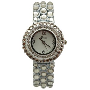 Olivia Pratt Shiny Rhinestones Metallic Women Watch - 1 of 4