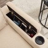 NicBex L-Shaped Sectional Sofa with Storage Ottoman,USB Port and 2 Cup Holders for Living Room,Apartment,Office - 4 of 4