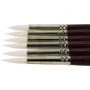 Sax Optimum White Synthetic Taklon Paint Brushes Short, Round, Size 10, Set of 6 - 2 of 2