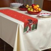 Unique Bargains Christmas Table Runner Polyester Red White 71x14 Inch 1Pc - 2 of 4