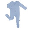 Larkspur Baby Zip Footie in Denim - 2 of 2