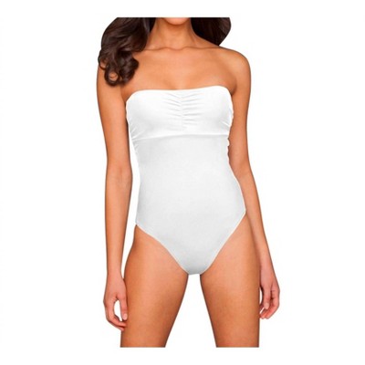 Women's Underwire Bandeau One Piece Swimsuit - PHAX