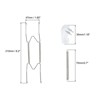 Unique Bargains Stainless Steel Invisible Wall Mount Vertical Decorative Plate Holders 1 Set - 2 of 4