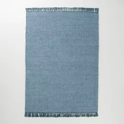9'x12' Solid Jute Area Rug Faded Blue - Hearth & Hand™ with Magnolia