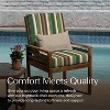 Honeycomb Outdoor Highback Dining Chair Cushion - 2 of 4