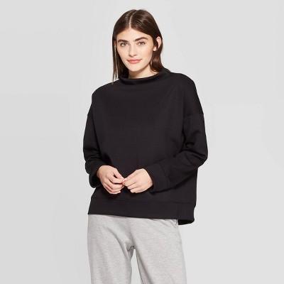 women's high neck sweatshirt