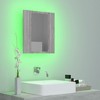 vidaXL LED Mirror Cabinet Gray sonoma Engineered wood, acrylic - 4 of 4